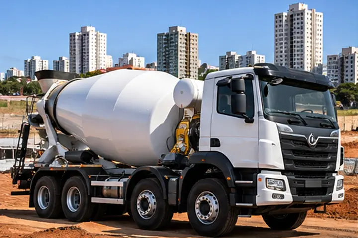Caminhão betoneira para concreto usinado
